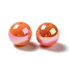 UV Plating Rainbow Iridescent Acrylic Beads PACR-D070-01L-2