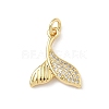 Brass Micro Pave Cubic Zirconia Pendants KK-D426-11G-1