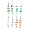 4 Pairs 4 Styles Natural Mixed Stone & Synthetic Turquoise Dangle Earrings for Women EJEW-TA00553-1