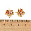SHEGRACE Brass Cubic Zirconia Charms XGRQ3P967-614G-3
