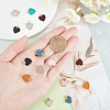 16Pcs 8 Colors Electroplate Druzy Resin Pendants RESI-SC0001-57LG-2