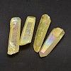 Dyed Nuggets Natural Electroplated Crystal Pendants G-A144-10A-1