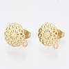304 Stainless Steel Stud Earring Findings LS-X-STAS-S079-36A-1