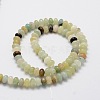 Rondelle Natural Flower Amazonite Bead Strands G-L439-10-2