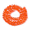 Electroplate Glass Beads Strands EGLA-A034-T8mm-B22-2