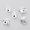 201 Stainless Steel Bead Cap Pendant Bails X-STAS-G224-24S-04-1