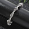 304 Stainless Steel Stretch Bangles for Women BJEW-P315-02C-P-1