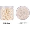 ABS Plastic Imitation Pearl Round Beads PH-MACR-F033-8mm-22-9