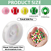 Spray Printed Opaque Acrylic European Beads SACR-SC0001-62-2