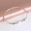 Pastel Gemstone & Imitation Pearl Beaded Bracelet AH6262-2