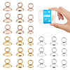 36Pcs 6 Style 201 Stainless Steel Bead Cap Pendant Bails STAS-DC0008-28-1