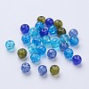 Baking Paint Crackle Glass Beads DGLA-X0006-8mm-01-2