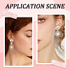20Pcs Alloy Rhinestone Bowknot Stud Earring Findings EJEW-SC0001-49-5