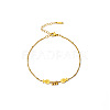 Double Fish 304 Stainless Steel Link Anklets for Women FS-WG2E8EF-01-5