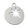 Non-Tarnish 304 Stainless Steel Pendants STAS-B056-26P-03-1