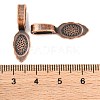 Tibetan Style Alloy Glue-on Flat Pad Bails LS-RLF10728Y-NF-2
