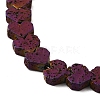 Electroplated Natural Lava Rock Beads Strands G-Q1009-G01-01E-3