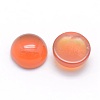 Natural Carnelian Cabochons G-P393-R18-6mm-2
