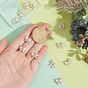 12Pcs Brass Glass Charms KK-PH0013-43C-3