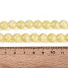 Transparent Half Spray Painted Glass Beads Strands GLAA-Q110-02A-01-4