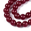 Lab Grown Red Corundum Beads Strands G-N351-01A-01-3