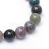 Round Natural Indian Agate Bead Strands G-R345-6mm-08-2