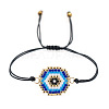 Bohemian Style Glass Seed Beaded Link Bracelets KD2709-6-2