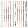 100Pcs 5 Colors 304 Stainless Steel Curb Chains Extender STAS-UN0038-15B-1