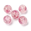 Luminous Handmade Glod Sand Lampwork Beads Strands LAMP-B028-03L-10mm-5