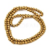 Electroplate Synthetic Magnetic Hematite Beads Strands G-A263-B01-02A-2