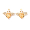 Brass Micro Pave Cubic Zirconia Pendants KK-A284-14G-02-1