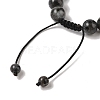 10mm Round Natural Larvikite Braided Bead Bracelets BJEW-C067-01C-07-4