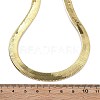 Brass Flat Snake Chain Necklaces for Women NJEW-U035-03G-5