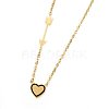 304 Stainless Steel Pendant Necklaces NJEW-H497-02-2