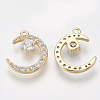 Brass Micro Pave Cubic Zirconia Charms KK-T038-507A-2