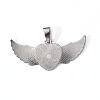 Alloy Pendant Cabochon Settings PALLOY-S107-002B-RS-2