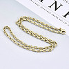 Brass Cable Chains Necklace Making MAK-N034-004B-MG-4