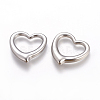 Handmade Valentines Day Gifts Ideas for Him 201 Stainless Steel Open Heart Pendants STAS-Q114-1