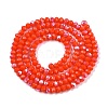 Electroplate Opaque Solid Color Glass Beads Strands LS-EGLA-A044-P2mm-L03-2