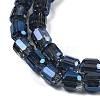 Electroplate Glass Beads Strands GLAA-G112-07E-3
