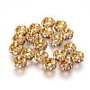 Brass Rhinestone Spacer Beads RB-A014-L5mm-01C-1