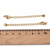 201 Stainless Steel Curb Chain Extender SA-CBA0FDA-01G-14-3
