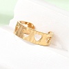 304 Stainless Steel Cuff Open Rings for Women SA-CBA82C8-20G-3