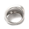 Rack Plating Brass Twist Open Cuff Rings RJEW-E290-04P-3