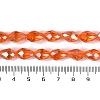 Transparent Electroplate Glass Beads Strands EGLA-N013-T4mm-B09-4