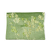 Plum Blossom Embroidery Silk Cloth Envelope Jewelry Storage Bags with Snap Button ABAG-N008-10x12-D01-3