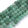 Natural Green Aventurine Beads Strands G-Q462-8mm-20A-2