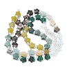 6 Styles Opalite & Synthetic Malachite & Natural Lemon Jade & HuBei Turquoise & Flower Amazonite & Rhodonite Beads Strands G-D095-A05-4