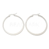 Tarnish Resistant 304 Stainless Steel Big Hoop Earrings EJEW-F105-18P-3