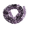 Transparent Crackle Glass Beads Strands GLAA-Q108-04A-06-2